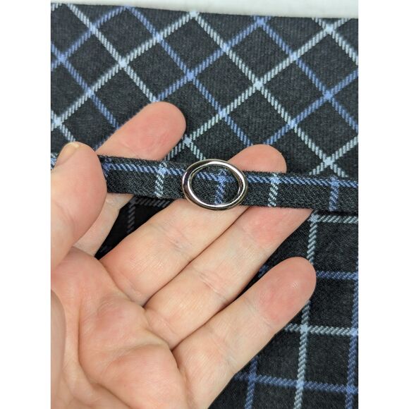ANN TAYLOR LOFT Dark Academia School Girl Plaid Skirt Punk Nerd Chic Size 14 - Picture 4 of 7